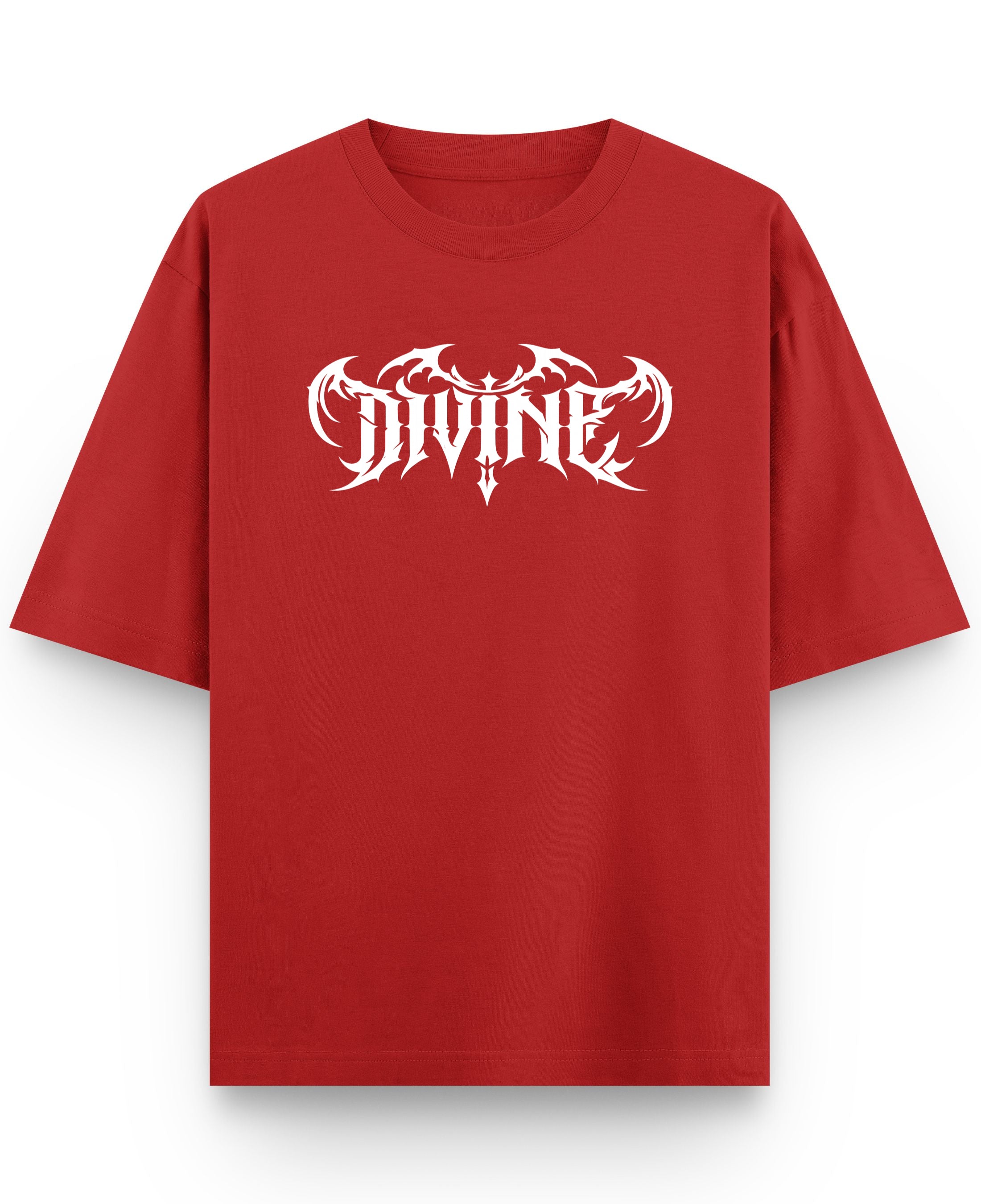 Red Oversized T-shirt Front Design