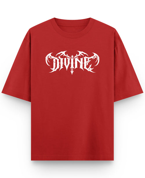 Red Oversized T-shirt Front Design