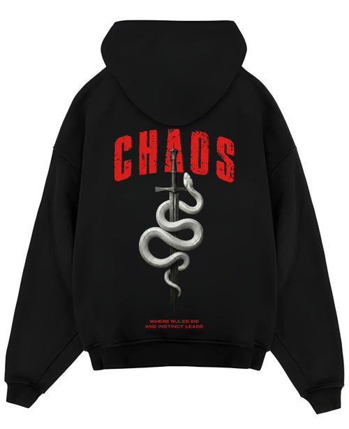 Black Oversized Hoodie Back Design