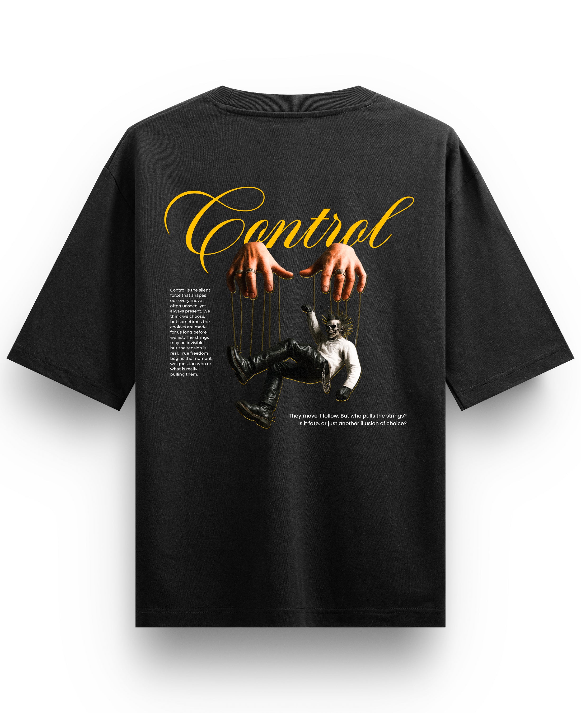 Black Oversized T-shirt Back Design