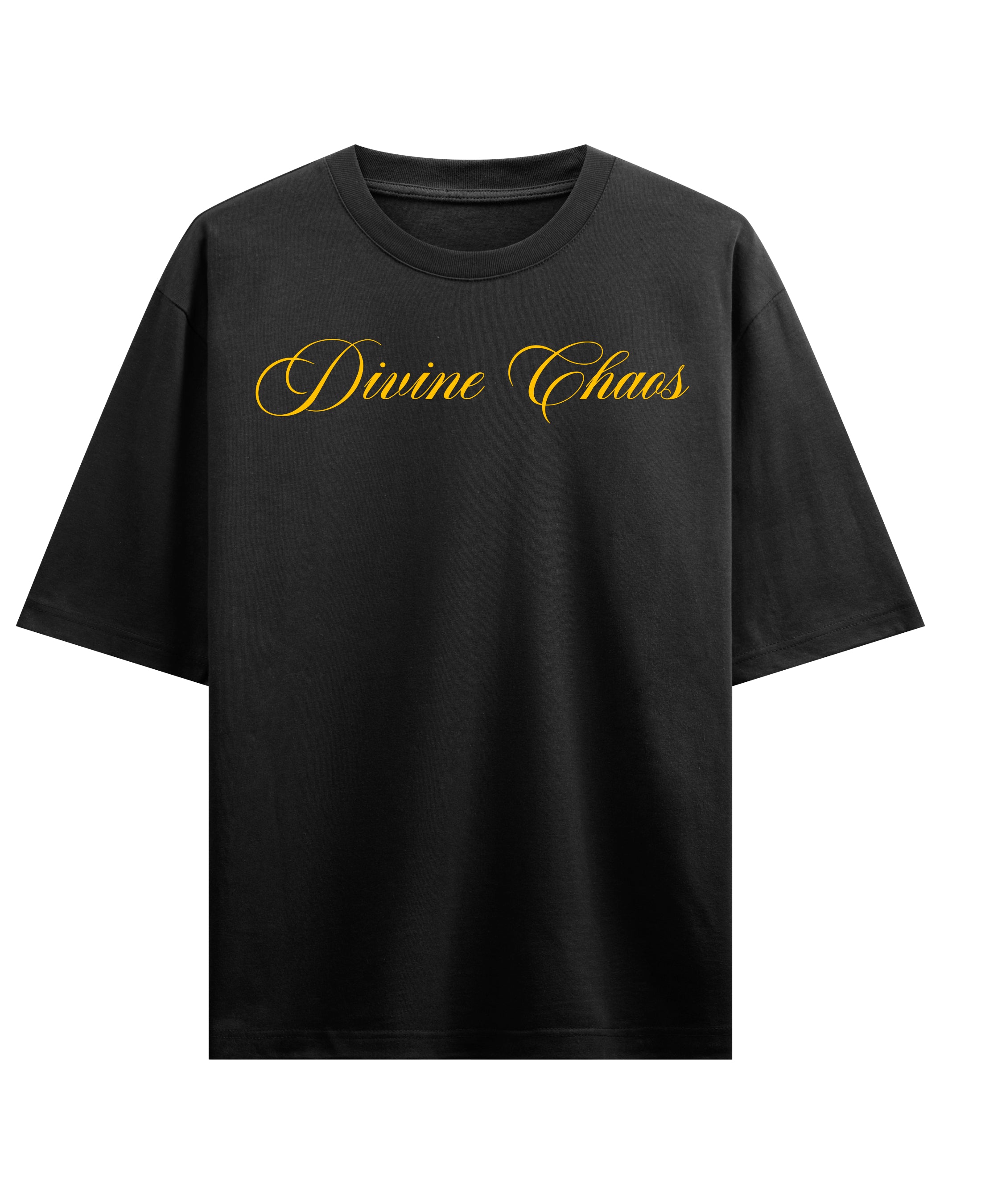 Black Oversized T-shirt Front Design