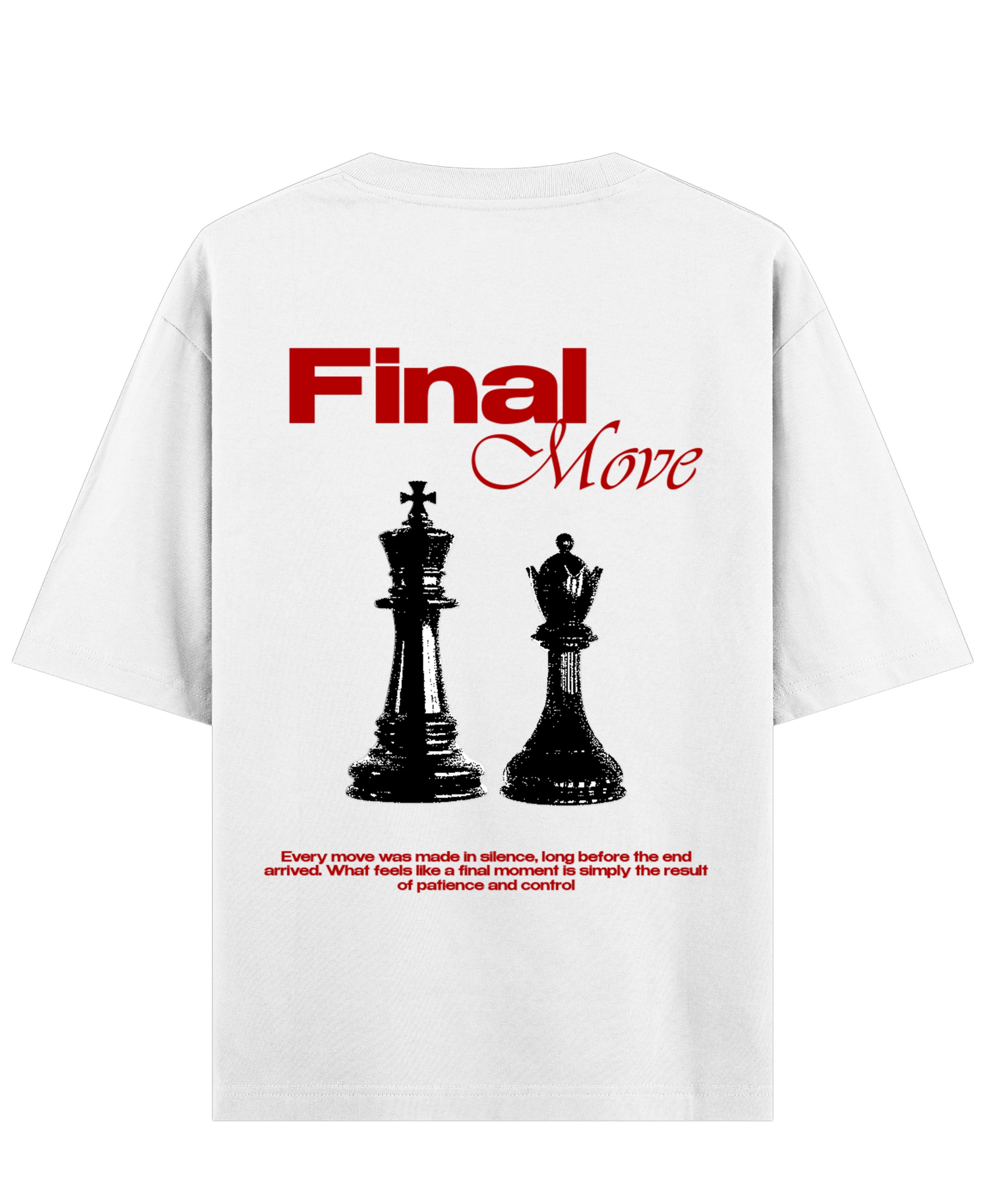 White Oversized T-shirt Back Design