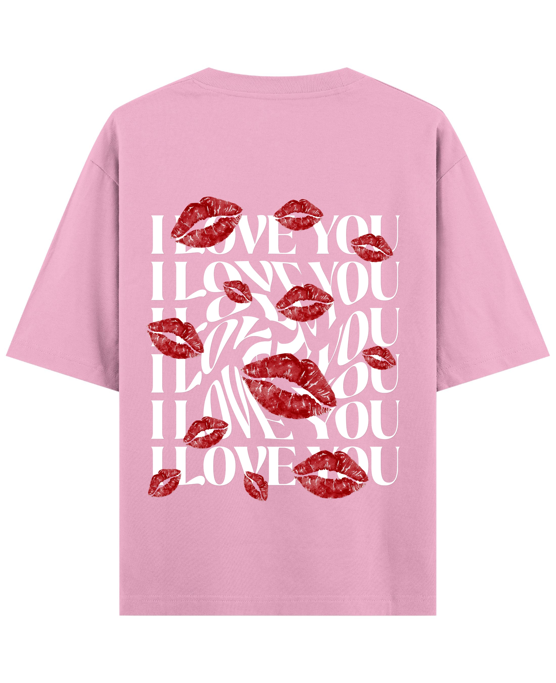 Baby Pink Oversized T-Shirt Back Design