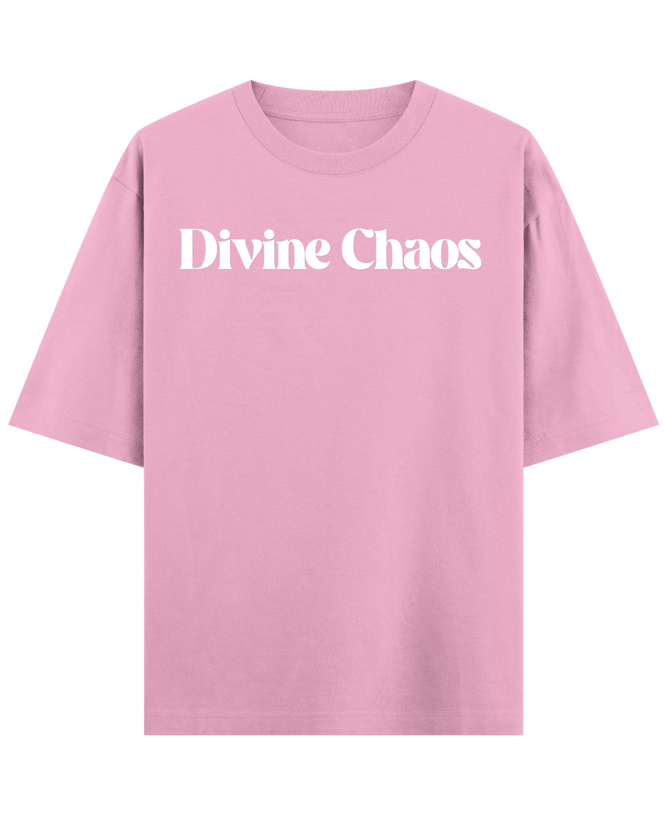 Baby Pink Oversized T-Shirt Front Design